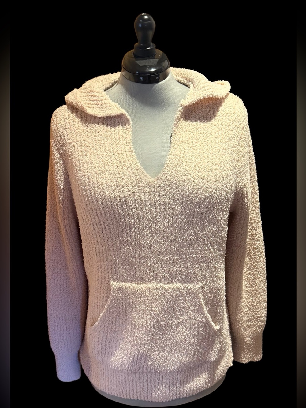 Cupcakes and Cashmere Soft & Cozy Hoodie Sweater in Cream - Size Medium